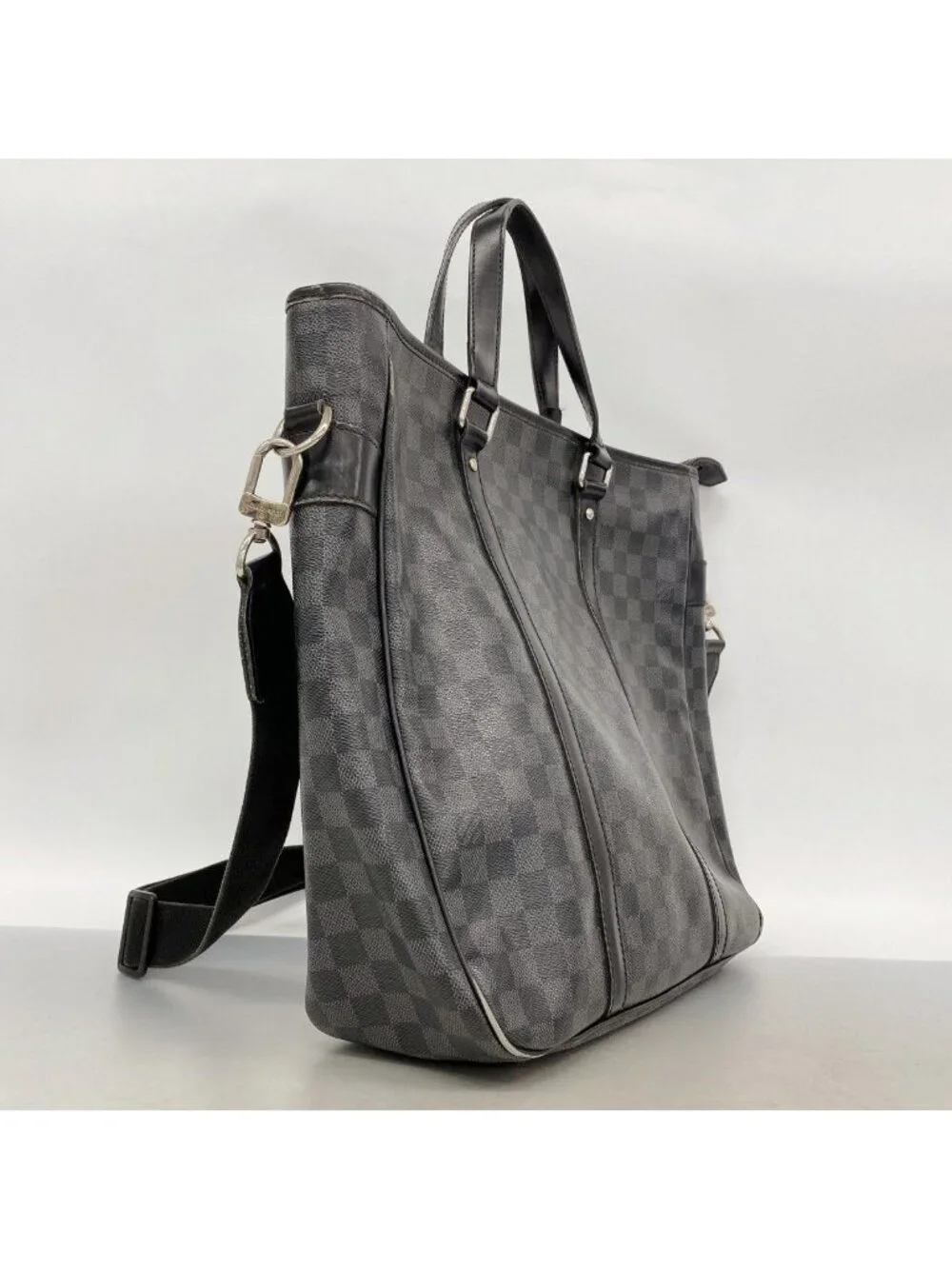 Louis Vuitton Business Bag Damier Graphite Tadao Black 2-Way